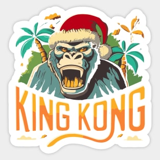 King Kong Christmas Sticker